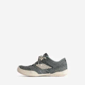 Hamptons denim sneaker voor dames in blauw/gebroken wit