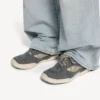 Hamptons-denim-sneaker voor heren in blauw/gebroken wit