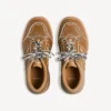 Hamptons herensneaker met medium versleten look in camel