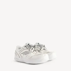 Hamptons-platformsneaker voor dames in wit