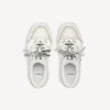 Hamptons-platformsneaker voor dames in wit