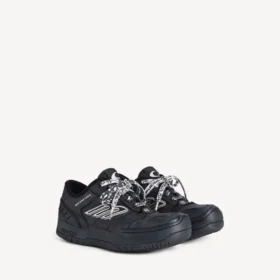 Hamptons-platformsneaker voor dames in zwart