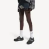 Hamptons-sneaker voor dames in zwart met versleten look