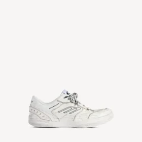 Hamptons-sneaker voor dames, medium versleten, in wit