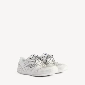 Hamptons-sneaker voor dames, medium versleten, in wit