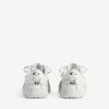 Hamptons-sneaker voor dames, medium versleten, in wit
