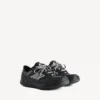Hamptons-sneaker voor heren in versleten look, zwart