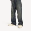 Hamptons-sneaker voor heren, medium versleten, in gebroken wit/rood
