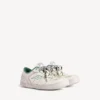 Hamptons-sneaker voor heren met medium versleten look in beige/groen