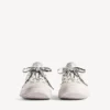 Hamptons-sneaker voor heren met medium versleten look in beige/groen