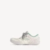 Hamptons-sneaker voor heren met medium versleten look in beige/groen