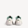 Hamptons-sneaker voor heren met medium versleten look in beige/groen
