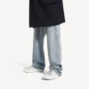 Hamptons-sneaker voor heren met versleten look in wit/donkerblauw/grijs