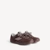 Hamptons suède herensneaker in donkerbruin/grijs