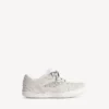 Hamptons suède herensneaker in gebroken wit/zwart