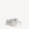 Hamptons suède herensneaker in gebroken wit/zwart