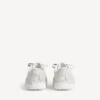 Hamptons suède herensneaker in gebroken wit/zwart