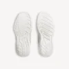 Hamptons suède herensneaker in gebroken wit/zwart