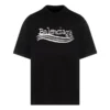 Handgetekend Balenciaga-T-shirt “Black” 641675TNVE71197
