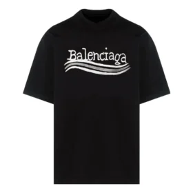 Handgetekend Balenciaga-T-shirt “Black” 641675TNVE71197