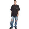 Handgetekend Balenciaga T-shirt, Large Fit “Zwart” 641675TOVO51070