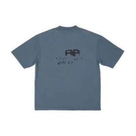 Handgetekend BB Icon T-shirt, medium pasvorm “Blue Black” 612966TNVN44183