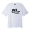 Handgetekend BB Icon T-shirt, medium pasvorm “White Black” 612966TNVN49040