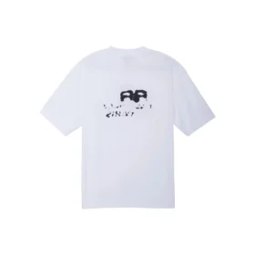 Handgetekend BB Icon T-shirt, medium pasvorm “White Black” 612966TNVN49040
