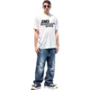Handgetekend BB Icon T-shirt, medium pasvorm “White Black” 612966TNVN49040