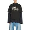 Handgetekend BB Icon T-shirt, medium pasvorm “Zwart” 612966TNVN41059