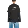 Handgetekend BB Icon T-shirt, medium pasvorm “Zwart” 612966TNVN41059