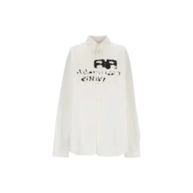 Handgetekend BB-shirt met lange mouwen, oversized “White” 725722TYB189000