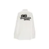 Handgetekend BB-shirt met lange mouwen, oversized “White” 725722TYB189000