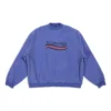 Handgetekend oversized sweatshirt met Political Campaign “Blue” 720428TNVE84119