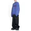 Handgetekend oversized sweatshirt met Political Campaign “Blue” 720428TNVE84119