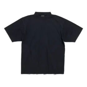 Handgetekend T-shirt, medium pasvorm “Black Faded” 764235TPVU41569