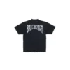 Handgetekend T-shirt, medium pasvorm “Black Faded” 764235TPVU41569