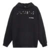 Handgetekende Balenciaga-hoodie, medium pasvorm “Zwart” 600583TOVO61070
