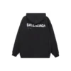 Handgetekende Balenciaga-hoodie, medium pasvorm “Zwart” 600583TOVO61070