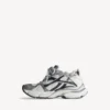 Heren Runner sneaker in grijs/wit/zwart