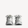 Heren Runner sneaker in grijs/wit/zwart