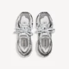 Heren Runner sneaker in grijs/wit/zwart