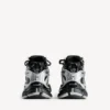 Heren Runner sneaker in zwart/zilver