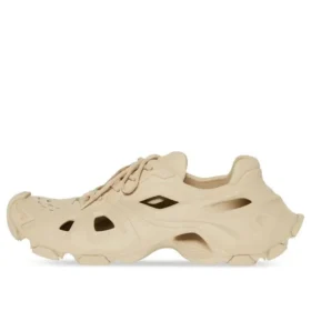 HD vetersneakers met uitsnijdingen “Beige” 702421W3CES9300