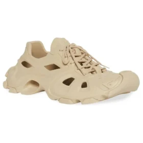 HD vetersneakers met uitsnijdingen “Beige” 702421W3CES9300