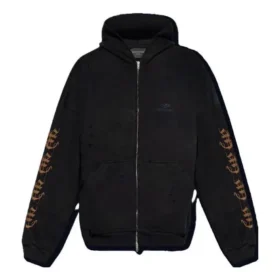 Heavy Metal hoodie met rits “Zwart” 744455TOVD81055