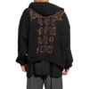 Heavy Metal hoodie met rits “Zwart” 744455TOVD81055