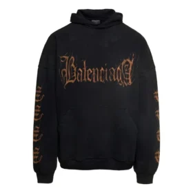 Heavy Metal katoenen Hoodie “Washed Black” 739024-TOVD8-1055