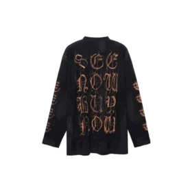 Heavy Metal T-shirt met lange mouwen, oversized pasvorm “Black Faded” 739783TOVE11055
