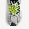 Heren 3XL Sneakers met veters in grijs/neongeel